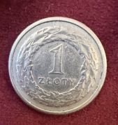 Dwie monety 1 złoty i 50 groszy z 1991r. 