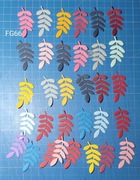 SCRAPKI KRAKÓW kolorowe gałązki 32 szt. (FG66)