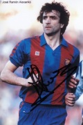 Jose Ramon Alexanko oryginalny autograf! Hiszpania FC Barcelona MŚ 1982