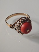 Złoty pierścionek vintage próba 333 4g