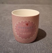 Uroczy biało różowy kubek muffinka Home&You - Cupcake Yum Lover