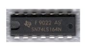 SN74LS164N 8-Bit szeregowy rejestr przesuwny.