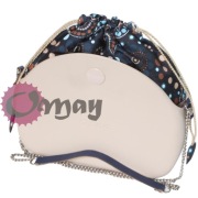 Piaskowy organizer worek do Obag MOON LIGHT chocomay beż granat komin OMAY