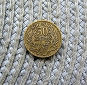 Tunezja ( Bon Pour ) 50 Centimos 1921r