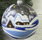 Bombka choinkowa szklana choinkowa kościół