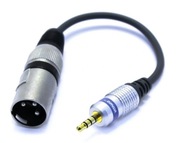 Kabel mikrofonowy - wtyk XLR MĘSKI 3 PIN - wtyk MINI JACK 3.5 TRRS !!!
