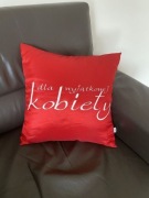 Ozdobna poduszka czerwona