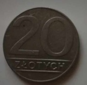 Moneta 20 zł 1989 Rok 