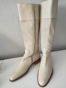Letnie, włoskie kozaki nude 38 