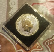 Platyna 1 oz Stan UNC rysy na kapslu, a nie na monecie