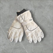 Rękawice zimowe ocieplane damskie białe OS