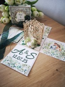 Exploding box, pudełko, kartka, pamiątka, ślub, boho, personalizowane 