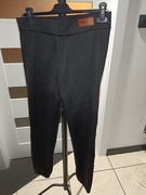 Legginsy ocieplane damskie czarne futerko ciepłe XXS MEGA ciepłe