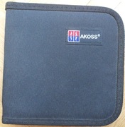 AKOSS Etui do przechowywania płyt DVD CD przenośne łatwe do przechowywania