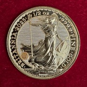 50 Funtów 2025 - złota moneta Britannia 1/2 oz