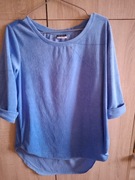 Bluzka damska niebieska. Rękaw 3/4. Rozm. L.