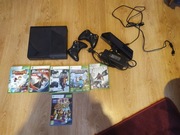 XBOX 360 + 2 PADY + KINECT + 6 GIER W ZESTWIE 
