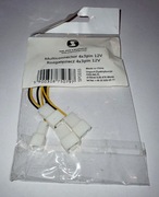 Rozgałęziacz do zasilania wentylatorów 4x3pin 12V SPC033