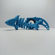 Combo Keyrambit / Keyspiner z rekinkiem Tik Tok niebieskie