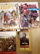 zestaw  4 książek   m.in. historia