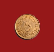 Moneta 5 centów 2012, Mauritius