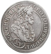 Leopold I Habsburg, 1693, 15 Krajcarów, Wrocław