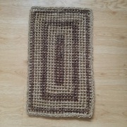 Boho wycieraczka mata pod drzwi 58 x 35 z trawy morskiej ręcznie pleciona