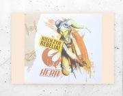 star wars plakat Hera, gwiezdne wojny plakat  A4, fajny plakat rebelianci