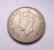 Malaje Brytyjskie 20 cents 1948 PIĘKNA!