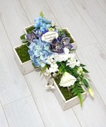 KOMPOZYCJA NAGROBNA STROIK NA POMNIK CMENTARZ GRÓB