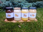 Miód Gryczany Rzepakowy Faceliowy Wielokwiatowy Zestaw z Polskiej Pasieki 