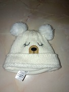 F&F Tesco zimowa czapka dziewczęca, Rozmiar: EUR 0-6 M