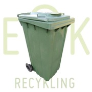 POJEMNIK NA ŚMIECI ODPADY POJEMNIKI 240L ZIELONY