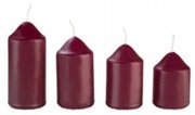 Komplet 4 zapachowych świec Livarno Home – Bordowe, owoce leśne & wanilia