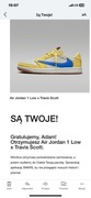 Air Jordan 1 low x Travis Scott Canary Yellow 44