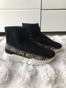 Buty sneakersy Moschino Love czarne