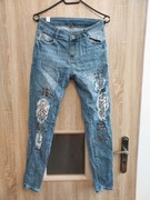 Jeansy damskie – nowe z metką – rozmiar M (realnie S)