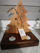 Świecznik drewniany świąteczny 