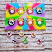 Układanka na rzepy Montessori. Zabawka edukacyjna. 