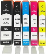 TUSZ Do Drukarki CANON PGI-580 CLI-581 XL TS705a TS6350a 5szt