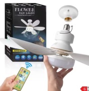 Wentylator sufitowy LED 40W z pilotem E27 – oświetlenie i chłodzenie