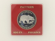 100 złotych 1983 rok ochrona środowiska niedźwiedź PRÓBA