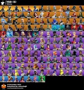 Konto fortnite 150 skins