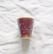 prl ceramika, vintage kieliszek na jajko, ceramiczny kieliszek prl