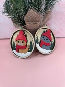 Bombki z serii Animals ręcznie malowane, 17 wzorów dostępne 