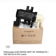 Zawór Przetwornik Ciśnienia N75 SEAT, AUDI, SKODA 1.6 TDI 