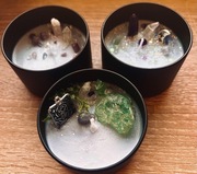 Świeca sojowa handmade kryształy minerały tarot 