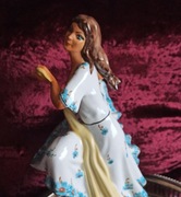 Duża figurka porcelanowa tancerka Cluj Napoca Rumunia vintage czasy PRL