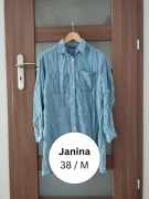 Tunika koszula Janina 36 / S jeans dżins denim oversize lyocell jeans