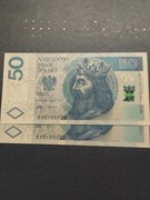50 zł 2017r. Z paczki bankowej nr. ser.BY